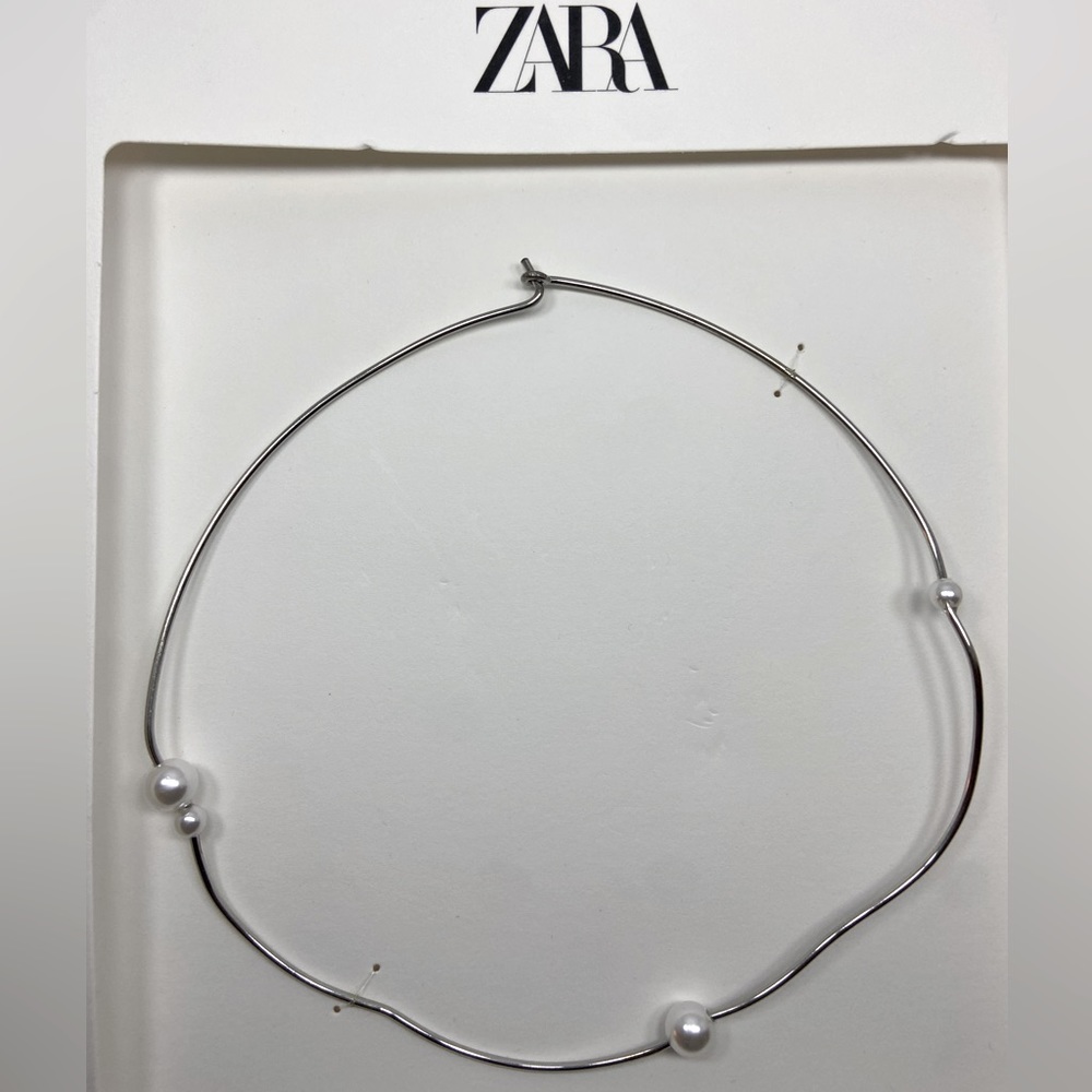 Zara Sterling Silver and Glass Bead Choker